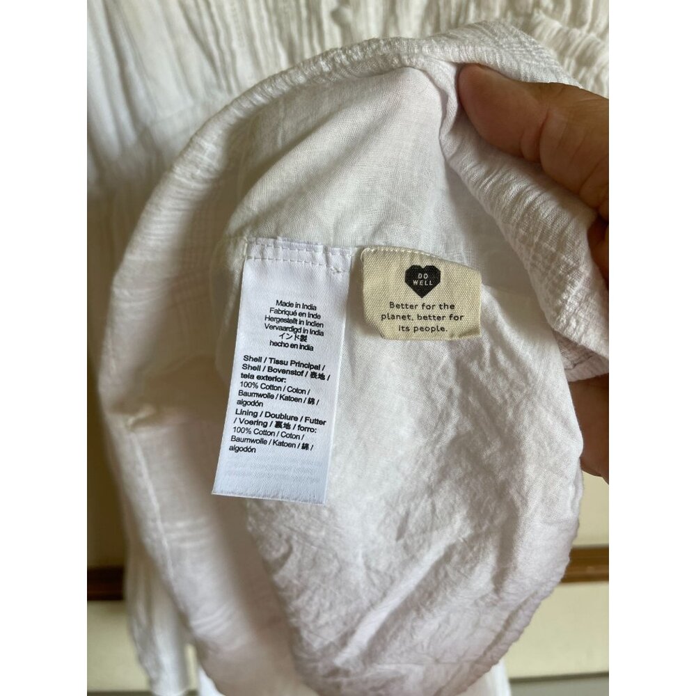 Elegant White Puff Sleeve Dress - Picture 7 of 10